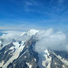 Flugwegposition um 14:59:07: Aufgenommen in der Nähe von 11013 Courmayeur, Aostatal, Italien in 4506 Meter